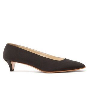 Revolve The Row Lady D Di crepe kitten-heel pumps Kitten Heel Pumps